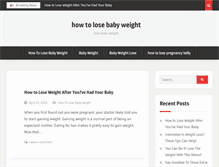 Tablet Screenshot of howtolosebabyweight.info